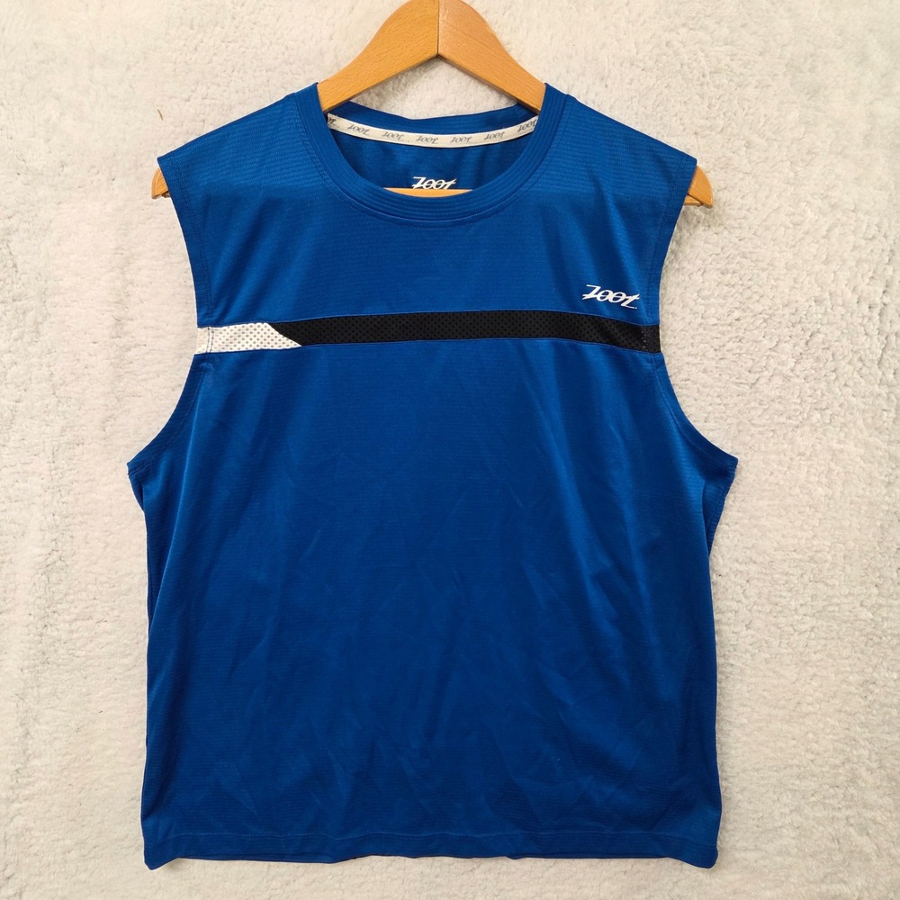 ZOOT Mens Blue Sleeveless Athletic Shirt Tank Top Size L